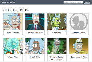 Rick and Morty wiki website